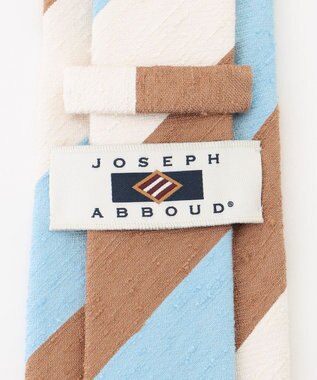 JOSEPH ABBOUD 【SETERIA BIANCH/日本製】トリプルカラーレジメンタル ネクタイ ホワイト系1