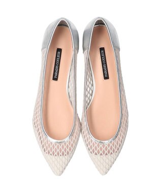 Bridget Birkin 【PARADIS COULEUR】チュールネットレイヤードパンプス シルバーコンビ