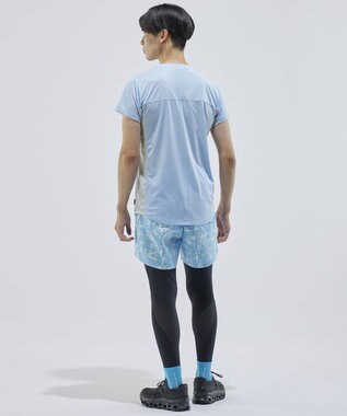 CW-X 【MEN】 CW-X ランニングパンツ 立体パターン設計 スポーツウェア 3分丈 メンズ DHO393 /ワコール サックス