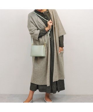 UNBILLION cachecache スパイラルエコファーハンドルスクエアミニショルダー ライトグリーン