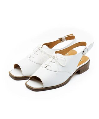APOM レースアップスリングバックサンダル30 ホワイト
