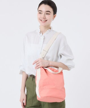 LeSportsac CONVERTIBLE BUCKET BAG/コーラルパンチ/メレンゲ