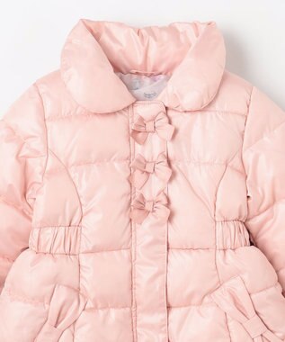 ANY KIDS 【フード取り外し/洗濯機可能】Aラインコート ピンク