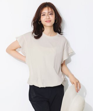 UNFILO プレーティング フレアスリーブ Tシャツ