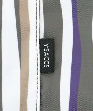 Y'SACCS 【ムック本掲載】ドローイングストライプ　ミニトートバッグ グレー