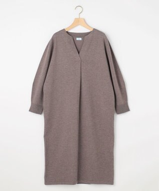 組曲 L キーネックニット ワンピース ベージュ系