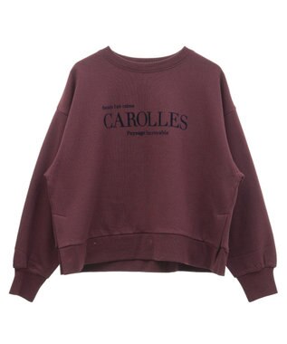 Green Parks 裏起毛フロッキーロゴプルオーバー Dark Red