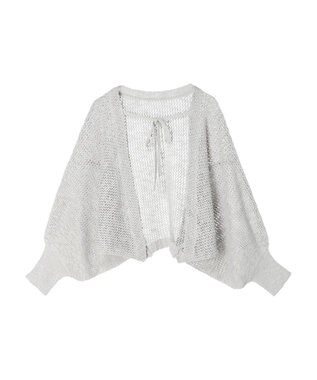 Green Parks ２ｗａｙ　スラブボレロカーディガン Light Gray