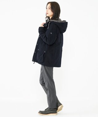 JOSEPH ABBOUD MOUNTAIN 【UNISEX】Pe／Nyピーチ ブルゾン ネイビー系