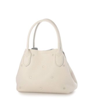 UNBILLION ペルケ perche / 牛革ドット刺繍2wayトートS アイボリー