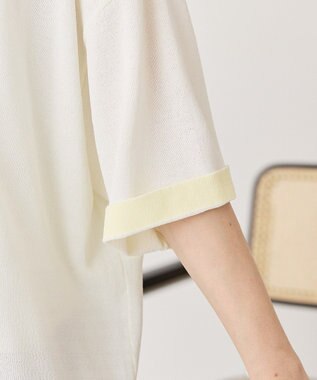 AMERICAN HOLIC 配色コクーンシルエットニット Off White