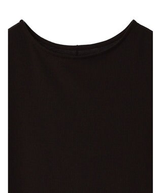 Green Parks ５分袖カットリブプルオーバー Brown