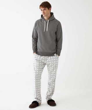 JOSEPH ABBOUD MOUNTAIN 【SPACE／UNISEX】フランネルジャージーチェック パンツ ライトグレー系3