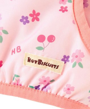 MIKI HOUSE HOT BISCUITS 【80-120cm】 裏ボアフリース リバーシブル総柄ベスト ピンク