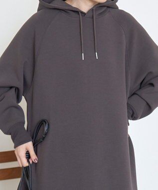 AMERICAN HOLIC ダンボールフーディーワンピース Dark Brown