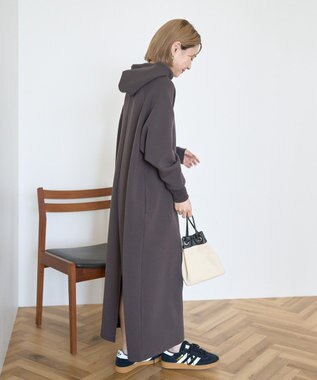 AMERICAN HOLIC ダンボールフーディーワンピース Dark Brown