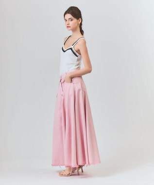 GRACE CONTINENTAL ツイーディーニットキャミ ホワイト