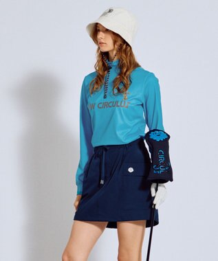 PW CIRCULUS 【 吸水速乾 / ストレッチ 】【WOMEN】裾2WAY バルーンスカート ゴルフウェア レディース ネイビー系