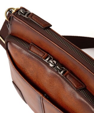 ACE BAGS & LUGGAGE LO HOMME PRESSE アルカイック 本革 日本製 ショルダーバッグ 縦型 71882 ロ・オム・プレッセ ブラウン