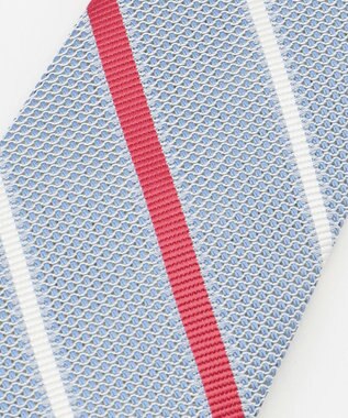 J.PRESS MEN 【JAPAN CRAFT】ダブルストライプ ネクタイ サックスブルー系1