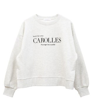 Green Parks 裏起毛フロッキーロゴプルオーバー Oatmeal