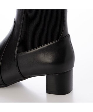 ing 【WEB限定】サイドゴアショートブーツ ブラック