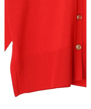 Green Parks ゴールド釦ニットカーディガン Red