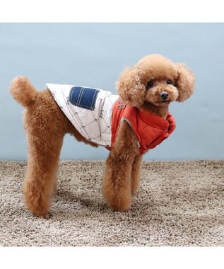 PET PARADISE LEE 綿入ベスト モノグラム 《オレンジ》 小型犬 オレンジ