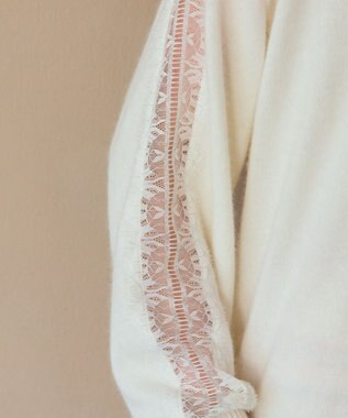 GRACE CONTINENTAL レーススリーブトップ キナリ