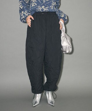 Green Parks キルティングカーブパンツ Black