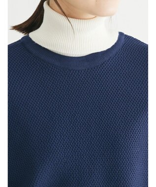 Green Parks ２ｗａｙ　パール釦ニットプルオーバー Dark Navy