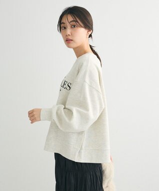 Green Parks 裏起毛フロッキーロゴプルオーバー Oatmeal