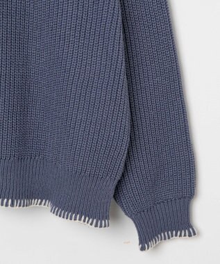 WEGO ハンドステッチポロプルオーバー ブルー