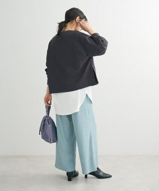 Green Parks 裏起毛フロッキーロゴプルオーバー Dark Gray