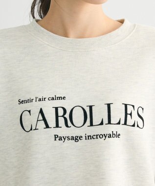 Green Parks 裏起毛フロッキーロゴプルオーバー Oatmeal