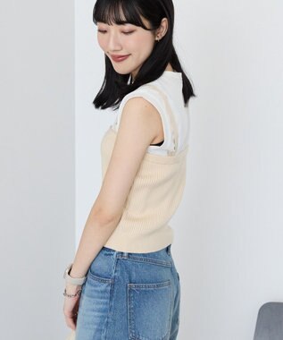 AMERICAN HOLIC 【2WAY】ニットチューブトップ Ecru