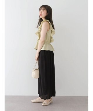 Green Parks ・ＳＵＧＡＲ　ＳＰＯＯＮ　２ｗａｙペプラムブラウス Lime Green