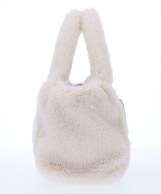 CLATHAS モリオン 2wayファーバッグ アイボリー