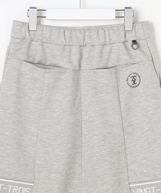 23区GOLF 【WOMEN】カノコダンボールスカート シワになりにくい ライトグレー系