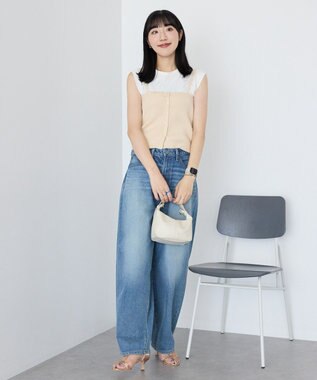 AMERICAN HOLIC 【2WAY】ニットチューブトップ Ecru