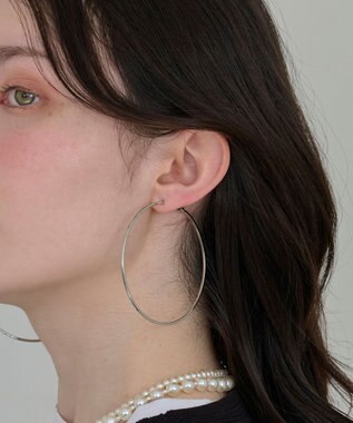 Phoebe ビッグサークルフープピアス  シルバー