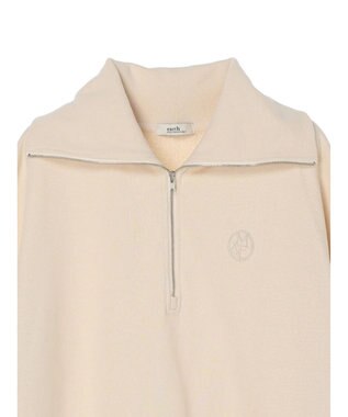 earth music&ecology ハーフＺＩＰスウェット Ivory