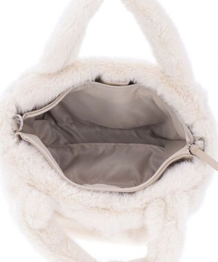 CLATHAS モリオン 2wayファーバッグ アイボリー