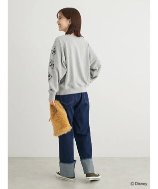 Green Parks Ｄｉｓｎｅｙ／裏毛袖プリントスウェットII Gray Mixture