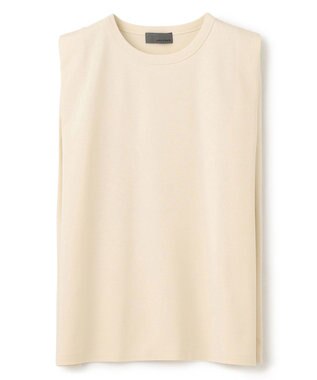 uncrave ダブルフェイスジャージー ノースリーブカットソー エクリュ