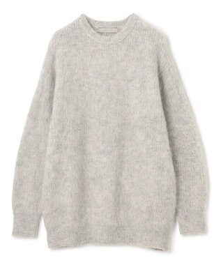 UNFILO アルパカシャギー ロングニット グレー