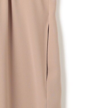 BEIGE， 【洗える】FLEUR / ニットコンビハイネックノースリーブドレス Beige