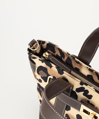 LA BAGAGERIE ベルテッド2WAYミニトート レオパード