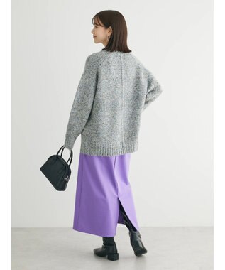 Green Parks ふわふわＭｉｘニットプルオーバー Black