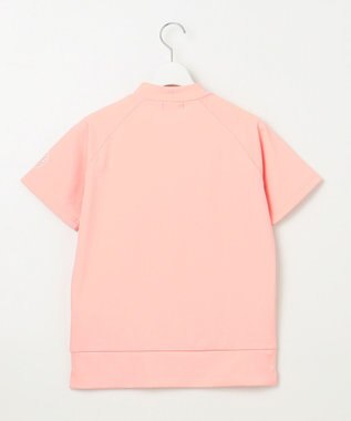23区GOLF 【WOMEN】ロゴ 半袖モックネックシャツ ピンク系